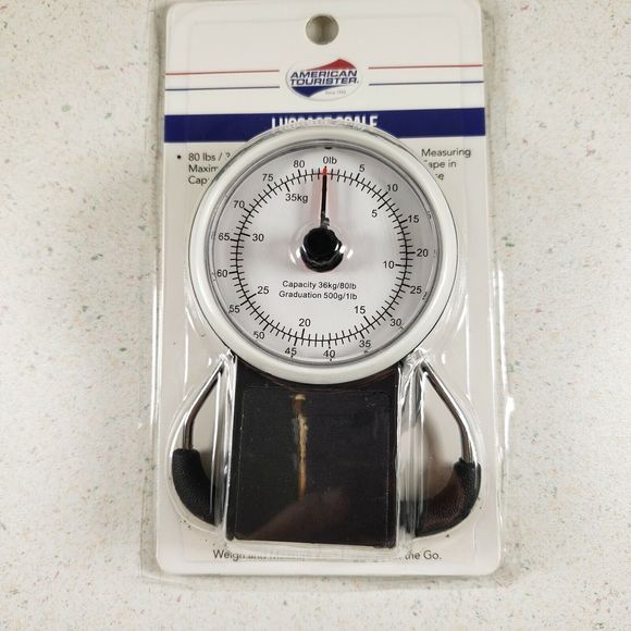 AMERICAN TOURISTER luggage scale & measuring tape 80lbs/36kg Max capacity - Picture 1 of 9